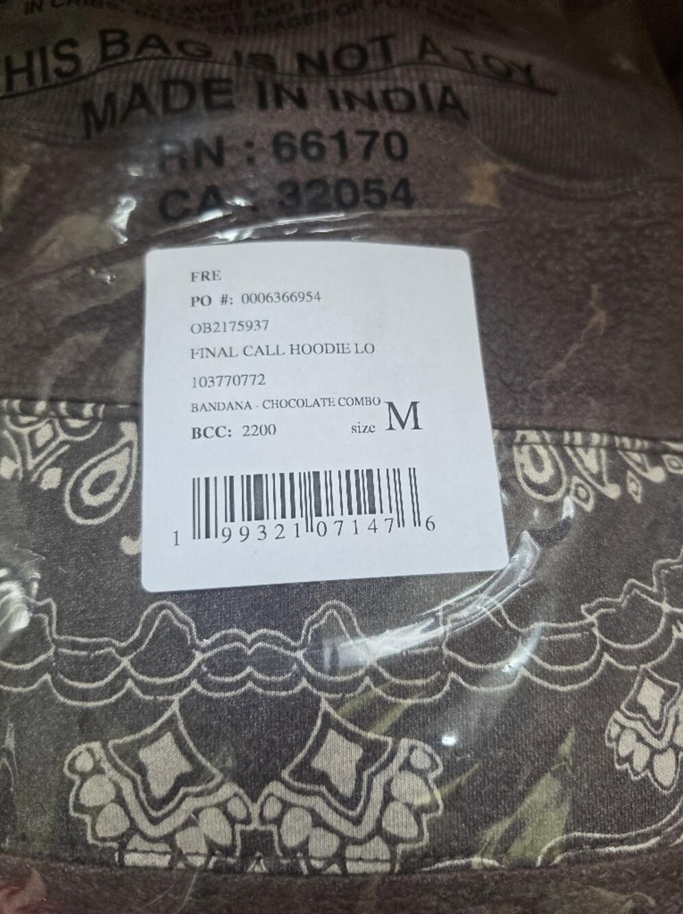 NWT FP Movement Final Call Logo Bandana Hoodie - Picture 11 of 12